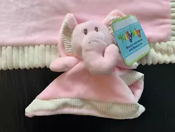 Kelly Baby Pink Elephant Baby Security Blanket. New with Tags.Blanket is 29” x 19” with fleece on one side and...