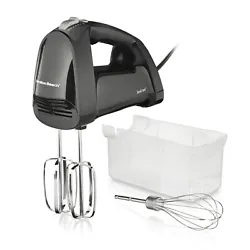 The electric hand mixer has 6 speeds to easily handle every mixing job, from making chunky chocolate chip cookies to...