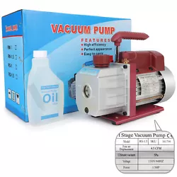    Product description: The 4.5 CFM  Rotary Vane Deep Vacuum Pump was designed and produced  with high performance...