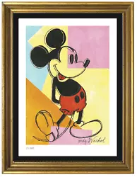 This lithographic print was made from an original creative reproduction of the Andy Warhol masterpiece. “Mickey...