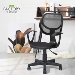 360° swivel nylon casters for smooth rolling. Ergonomic mid-backrest & lumbar support for spine protection. Geniqua...