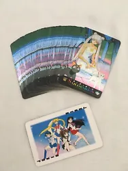 Vintage 90s Sailor Moon Serenity Metallic Foil Playing Cards 1998. Excellent condition overall, never really played...