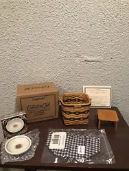 Longaberger Collectors Club JW Miniature Two Pie Basket 1999 Edition Combo. Please feel free to message me for...