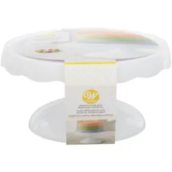 Trying to decide between a fancy cake serving plate and pedestal cake stand?. Get both with our 2-in-1 cake pedestal....