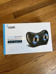 Viktor Jurgen Deep SHIATSU MASSAGE PILLOW WITH HEAT Kneading Deep Tissue NEW.