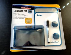 1 magnetic Locker Mirror. 1magnetic Locker box. 2 Locker Magnets.
