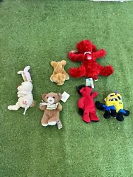 Stuffed animals/plushies lot 7 Total. Condition is Used. Shipped with USPS Priority Mail.