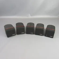 This is a Bose Redline Acoustimas Cube Speakers Lot of 5 Audio Set.