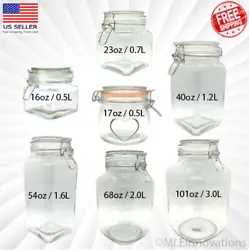 They feature the classiclook and feel of canning jars with the square models also featuring the usefulness of a...