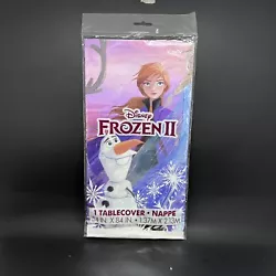 Disney Frozen II Disposable Tablecover - 54 in. x 84 in.. NEW! Party CelebrationThis Frozen 2 table cloth is brand new!...
