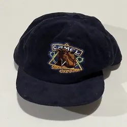 Vintage Joe Camel Cigarettes Smooth Character Navy Snapback Corduroy Hat Cap. Please see photos Feel free to ask any...