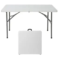 Best Choice for Picnic, Camping and Party: The surface of this folding table is waterproof and easy to clean. It is...