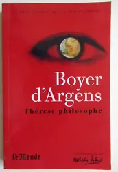 Editions : classiques de la littérature libertine. - Boyer DArgens. Thérèse Philosophe. Noubliez pas de majouter à...