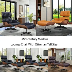 Lounge and ottoman cannot be adjusted for height or recline. (ottoman can not swivel). 1 x Ottoman. 1 x Lounge chair....