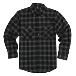 Long Sleeve Flannel Shirt is Durable and Comfortable. Our Shirt has Button Front and Two Pockets with Button Closure....