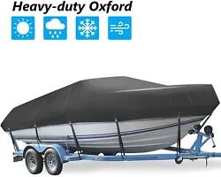 Specification: Material: Reinforced Waterproof 210D Oxford Fabric Color:Black Waterproof pressure:1000mm Boat Cover...