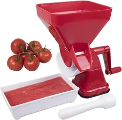 Tomato Food Strainer and Sauce Maker- Juicer Food Mill for Easy Purees- No Coring, Peeling or Deseeding: Strain, juice...