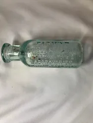 Antique Parmint Double Strength International Lab Glass Bottle Circa 1800-1900.