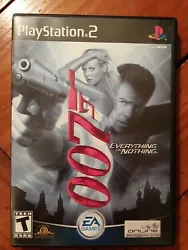 James Bond 007: Everything or Nothing (Sony PlayStation 2-complete). Condition is 