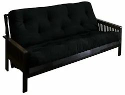 Relax in style on this queen-size futon mattress. This futon mattress features a cotton-wrapped foam construction fill...