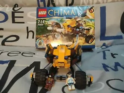 Lego Chima 70002 vendu sans mode demploi avec la boîte, il est vendu avec uniquement ce que vous voyez sur les photos.