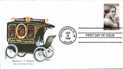 #3181 Madam C. J. Walker first day cover by Edken.