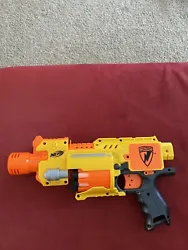 NERF N-Strike Barricade RV-10 Battery Powered Motorized Dart Gun Blaster. Without box. Missing one dart. Does not come...