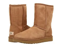 Style #: 1016223. Treadlite by UGG™ outsole. Suede heel counter. Style : Classic Short II.