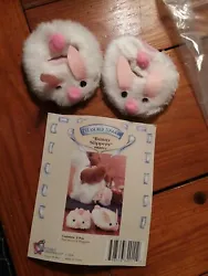Tender Heart Treasures Vintage Bunny Slippers for Doll/Bear. [MB7] Your getting a pair of doll/bear slippers from 1990...