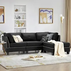 Esright Leather Sectional Sofa L-Shape Large Couch Set W/ Ottoman 3 Color New. How about Esright?. Esright insist on...