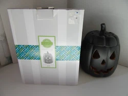 Scentsy Wax Warmer, Jack, O Lantern, Black, Pumpkin, with Box & Bulb, Halloween, Fall. Great condition. 