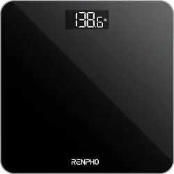 Digital Bathroom Scale, Highly Accurate Body Weight Scale with Lighted LED Display, round Corner Design, 400 Lb,...
