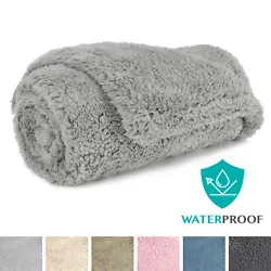 PetAmi Fluffy Waterproof Dog Blanket Fleece | Soft Warm Pet Fleece Throw Dogs and Cats | Fuzzy Furry Plush Sherpa Throw...