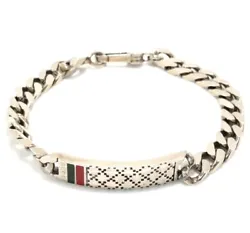 Brand: Gucci Model: Color: Silver Material: silver Inclusions: / Dimensions: Arm circumference : 18.5 cm full length :...