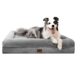 Yiruka pet bed create the perfect pillow for your pet or the perfect corner for squishing into. 🐾【ORTHOPEDIC DOG...