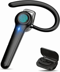 Ideal for trucker driving, call center, Skype chatting, etc. Bluetooth Earpiece With AI Noise Cancelling Mic. The...