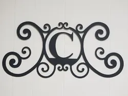 Made of powder-coated iron. Letter is 2 mm thick (slightly thicker than that of a quarter). Art & Decoration. We will...