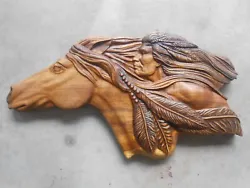 This wooden carving is made with 