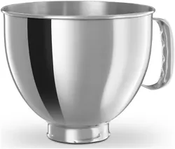 Upgrade your KitchenAid Arsenal with the 5-Quart Tilt Head Stainless Steel Bowl. This bowl works as a spare for your...