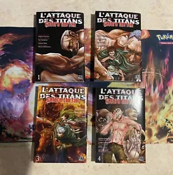 Lot Collection Manga Attaque des Titans , Before the Fall Tome 1 2 3 4 Neuf FR.