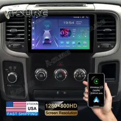 1 x Android Car Stereo radio. Dodge Ram Pickup 1500 2500 3500 2013-2018 w/ Manual A/C. · Support HD 1080P video...