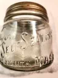 Kerr Self Sealing Wide Mouth Mason. Pint Jar,. Patd Aug. 31 1915