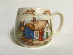 Antique Royal Doulton Bunnykins Cup. 1937-1953 early piece with First Mark ~ Royal Doulton stamp with the bunnys under...