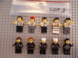Lego Minifigurines Lot City Police Bandits Voleurs.