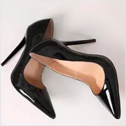 Toe Shape: Pointed Toe. Heel Type: Thin Heels. Heel Height: Super High (8cm-up). Style: Fashion. Upper Material: Patent...
