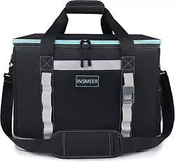 Adjustable shoulder strap with thickened pad reduces the force when carrying the bag over the shoulder or cross-body....