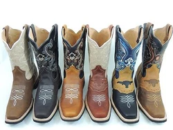 YOU ARE BUYING HIGH QUALITY RODEO GENUINE LEATHER BOOTS! OVER 7,000 PAIRS SOLD AND GOING! RUBBER SOLES FOR LONGER...