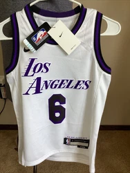 New Nike Los Angeles Lakers LeBron James #6 Jersey City Edition Youth sz SmallMSRP - $90Youth size smallFree shipping...