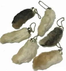 LUCKY RABBIT FEET GET YOURS NOW ASSORTED COLORS BACK FOOT ABOUT 3 INCHES LONG BRAND NEW FUN FOR ALL AGES COMES WITH...