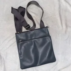 Lovely gray leather bag- in very good preowned condition. Please note the condition based on the pics.Typically used by...